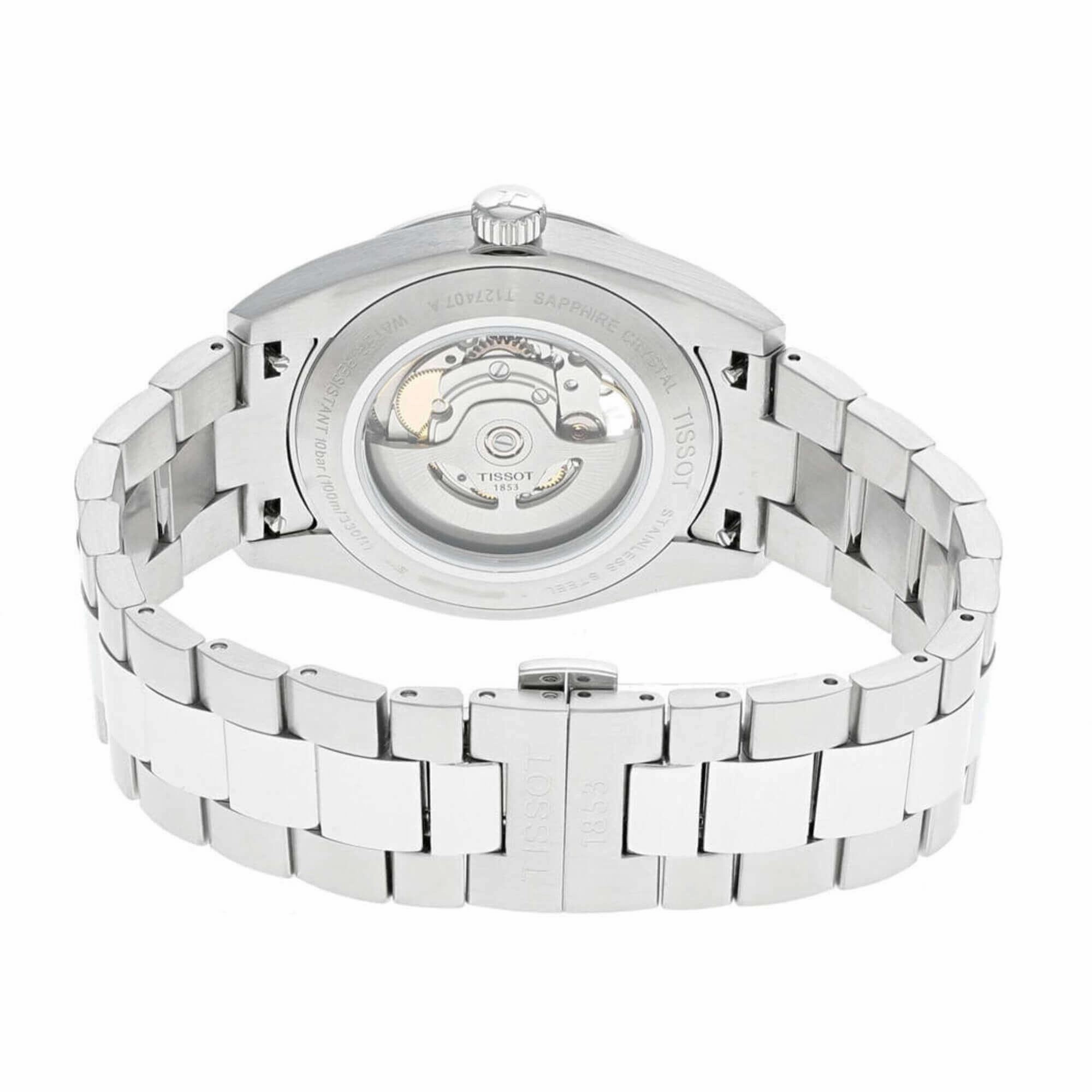 Tissot Men's Watch - Gentleman Powermatic 80 Open Heart Grey Dial | T1274071108100
