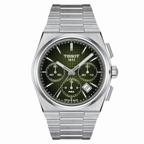 Tissot PRX Automatic Chronograph Graded Green Dial Stainless Steel Men's Watch T1374271109100