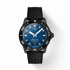 Tissot Seastar 1000 Powermatic 80 Black Rubber Strap Men's Watch T1208073704100