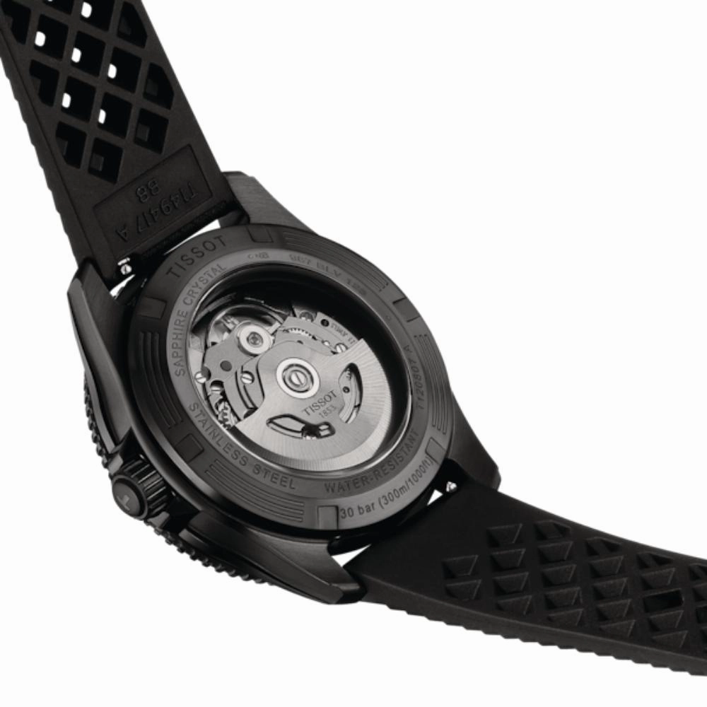 Tissot Seastar 1000 Powermatic 80 Black Rubber Strap Men's Watch T1208073704100