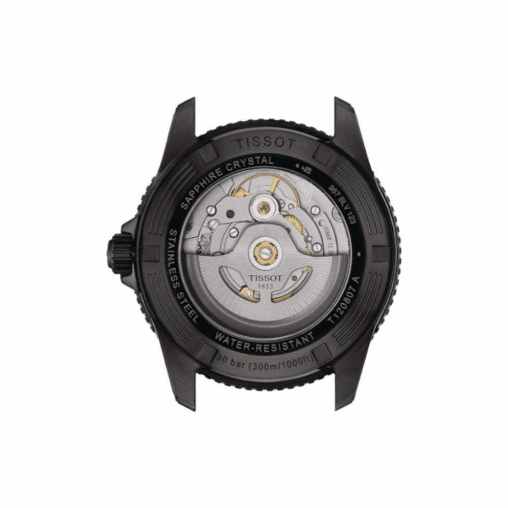 Tissot Seastar 1000 Powermatic 80 Black Rubber Strap Men's Watch T1208073704100
