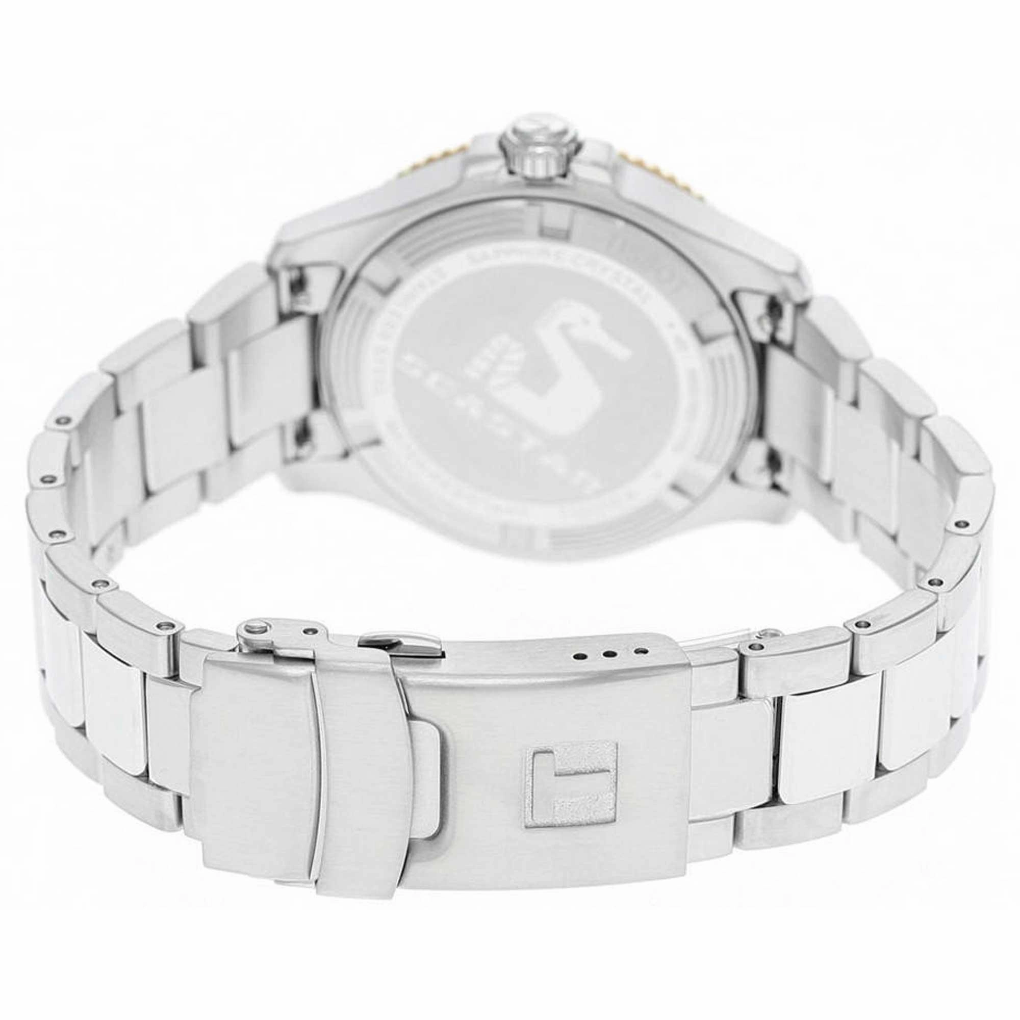 Tissot Unisex Watch - Seastar 1000 Quartz Black Dial Two Tone Case | T1202102105100