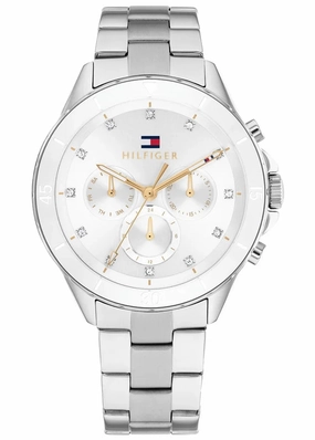 TOMMY HILFIGER MELLIE CRYSTAL SILVER DIAL STAINLESS STEEL 1782707