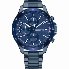 Tommy Hilfiger Men's Watch - Bank Blue Plated Stainless Steel Bracelet | 1791720
