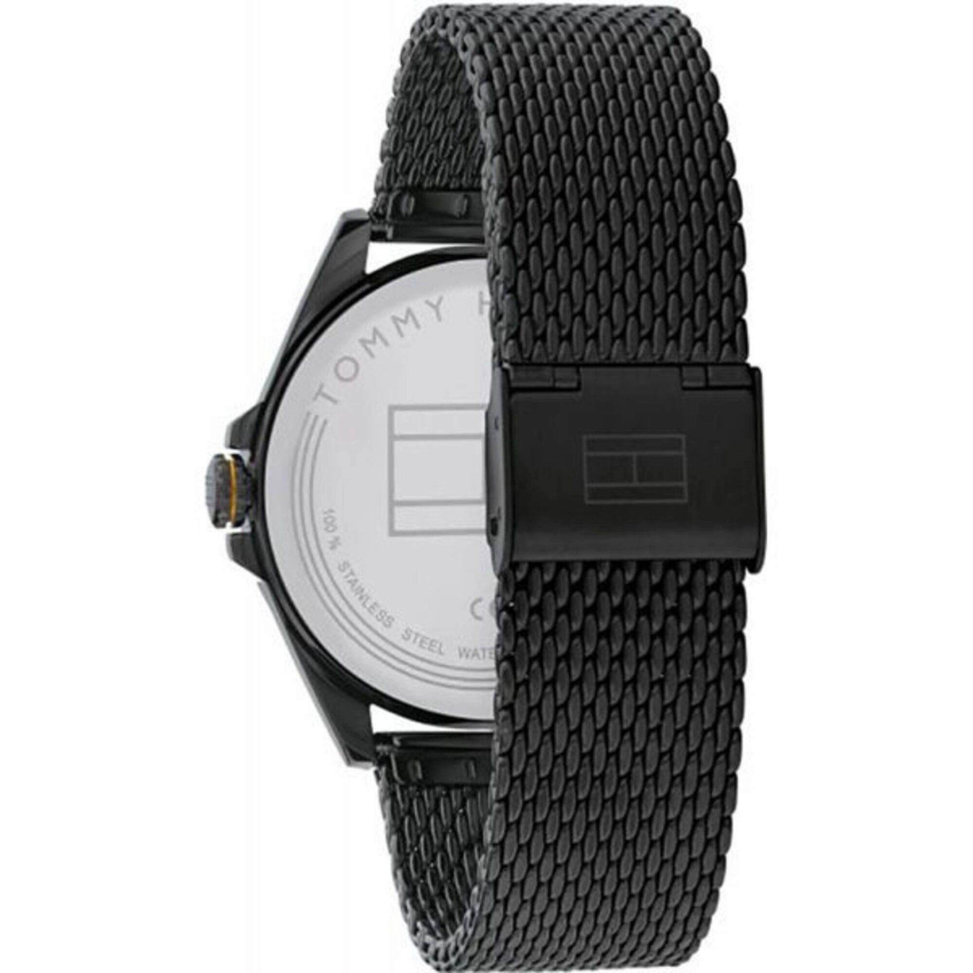 Tommy Hilfiger Men's Watch - Carter Black Dial Steel Mesh Bracelet Quartz | 1791913
