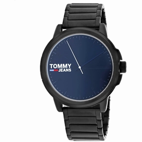 Tommy Hilfiger Men's Watch - Jeans Grey Dial Black Case Bracelet | 1791678