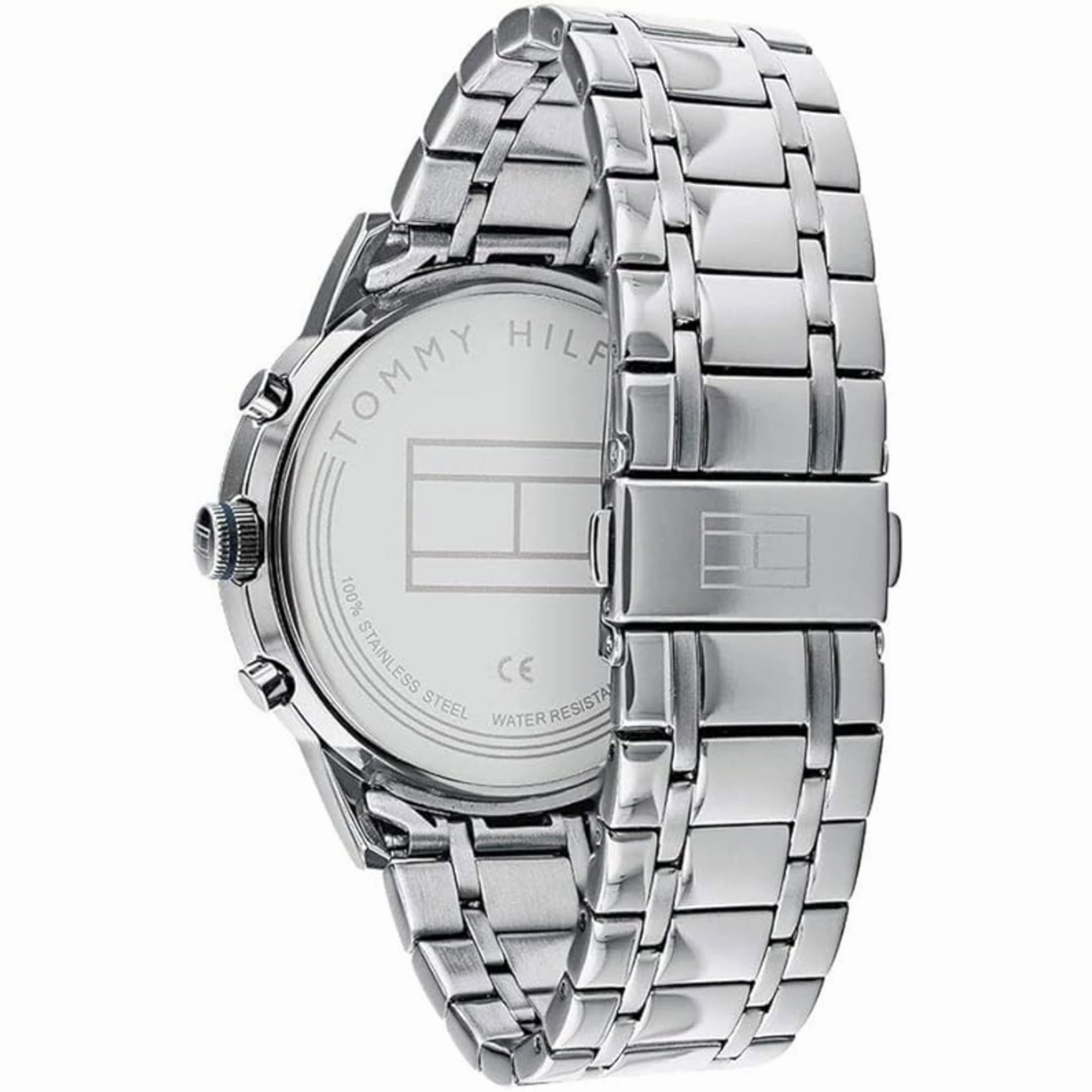 Tommy Hilfiger Men's Watch - Kyle Grey Dial Silver Steel Bracelet Quartz | 1791632