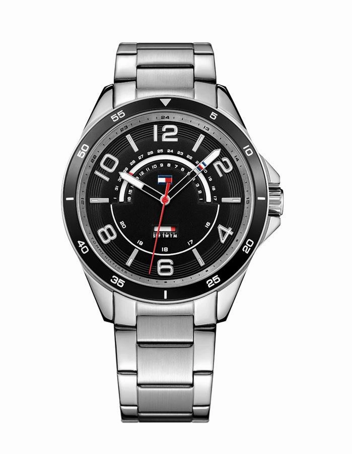 Tommy Hilfiger Mens Ian Watch - Stainless Steel - Bracelet - Date and Day