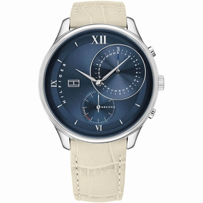 Tommy Hilfiger Women's Watch - Classic Quartz Blue Dial Leather Strap | 1782130