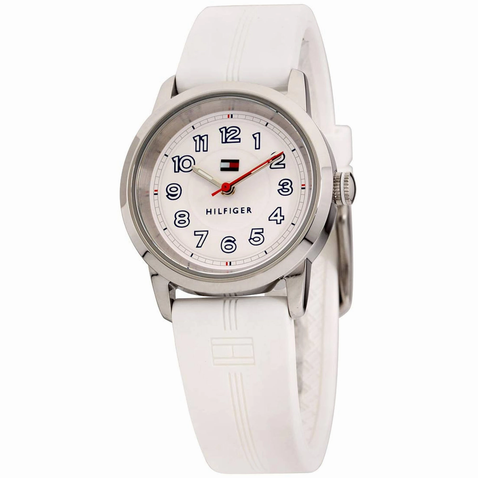 Tommy Hilfiger Women's Watch - Communion Quartz White Dial Rubber Strap | 1781528