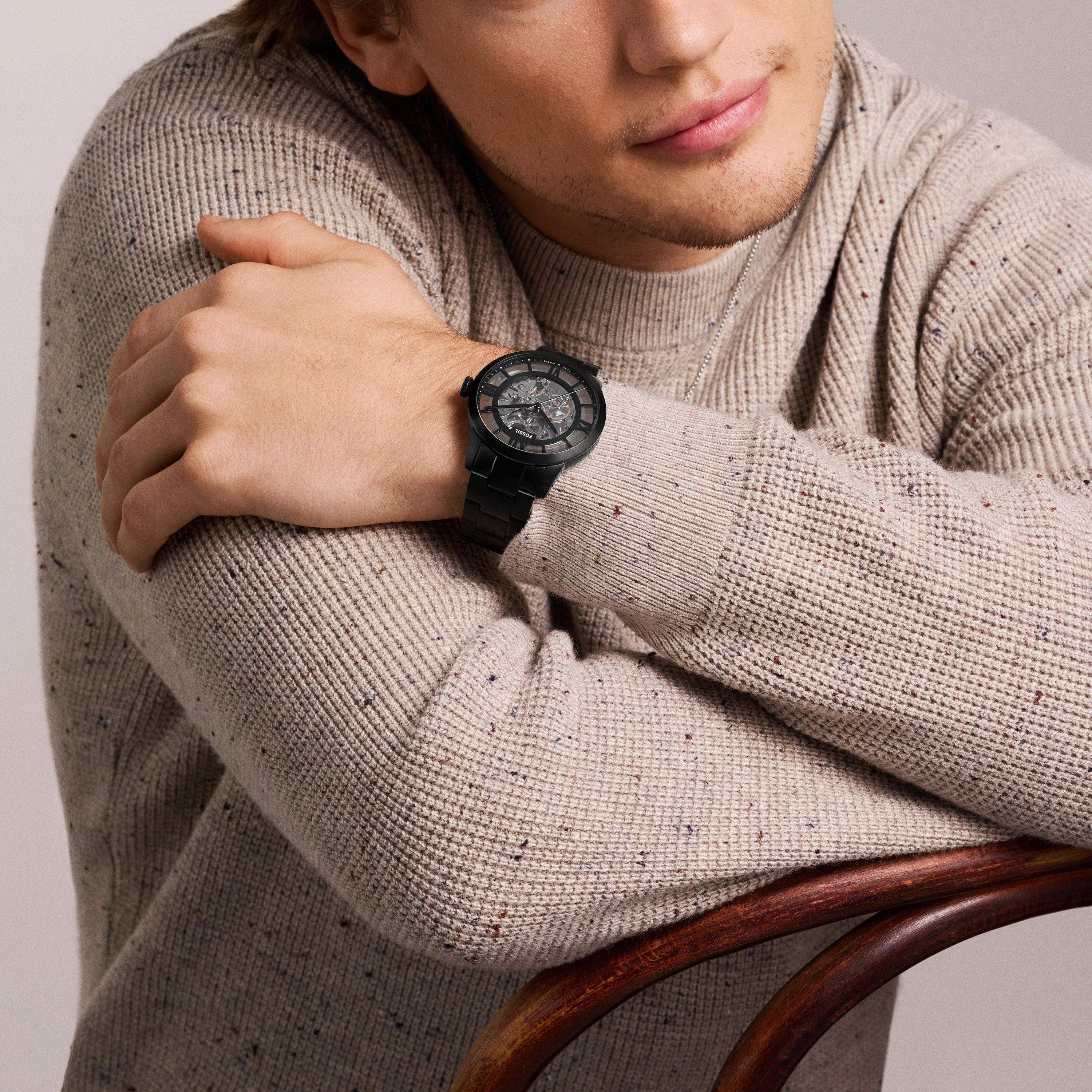 Townsman Automatic Black Stainless Steel Watch