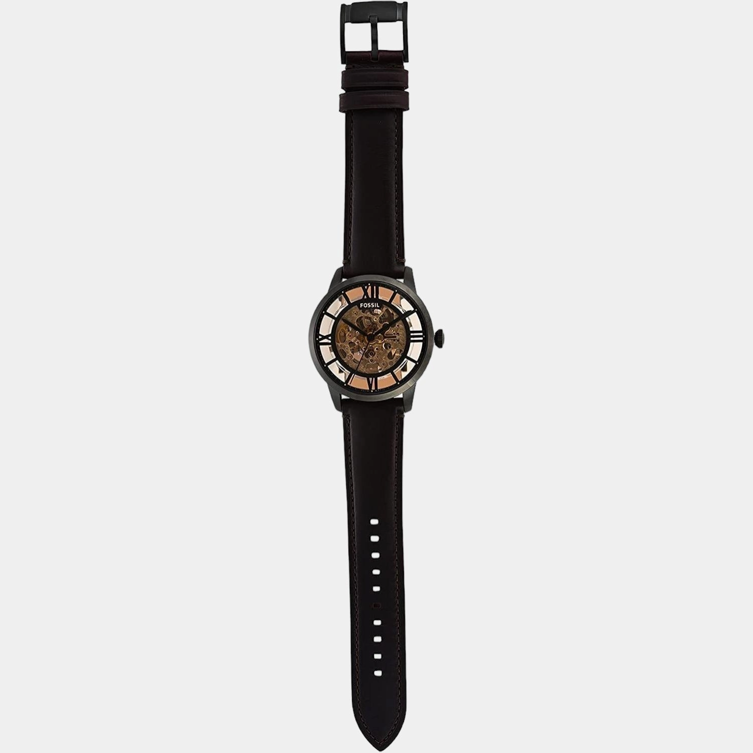 Townsman Men Automatic Dark Brown Dial Analog Leather Watch ME3098