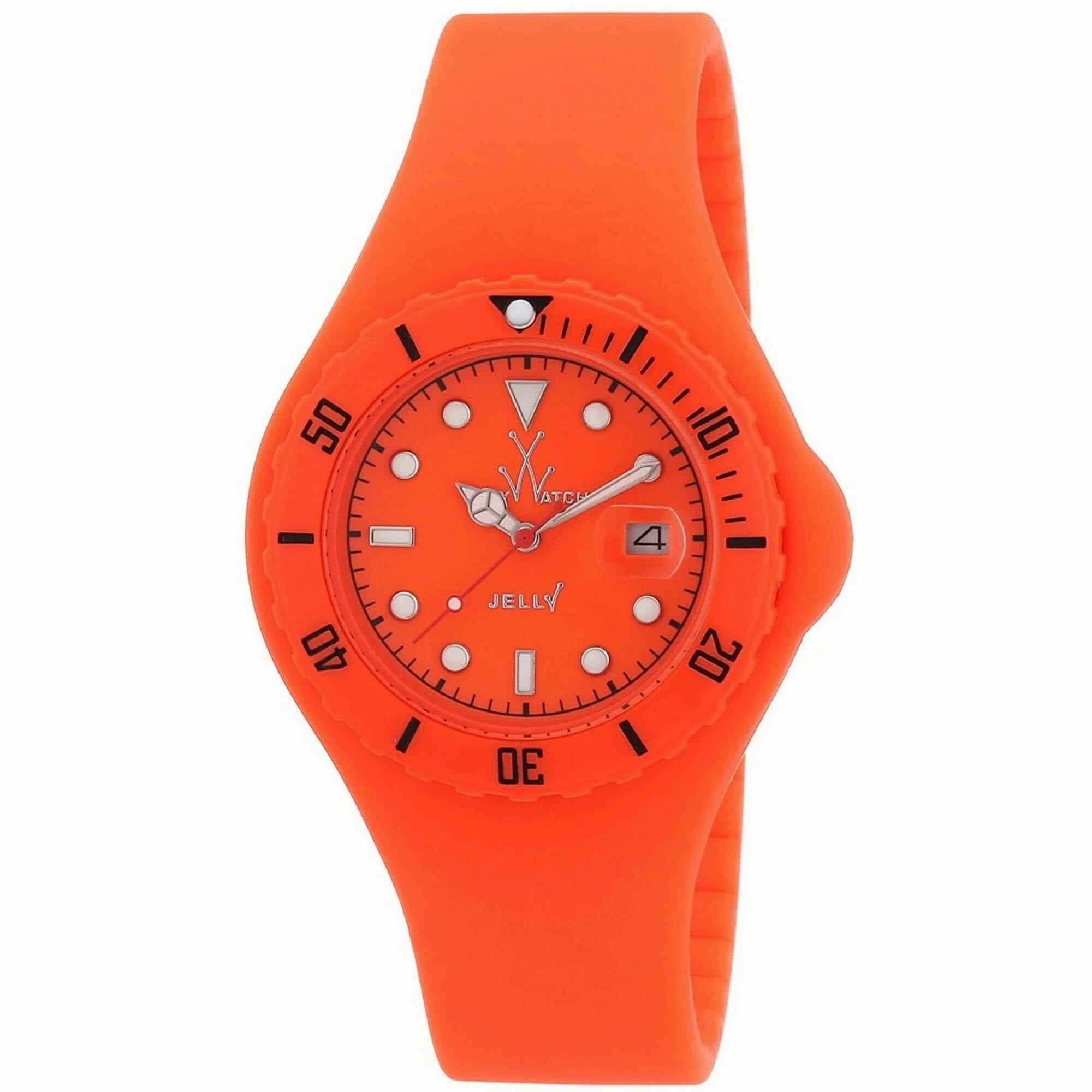 Toy Watch - Women's Watch - Jelly Quartz Orange Dial Rubber Strap | JY03OR