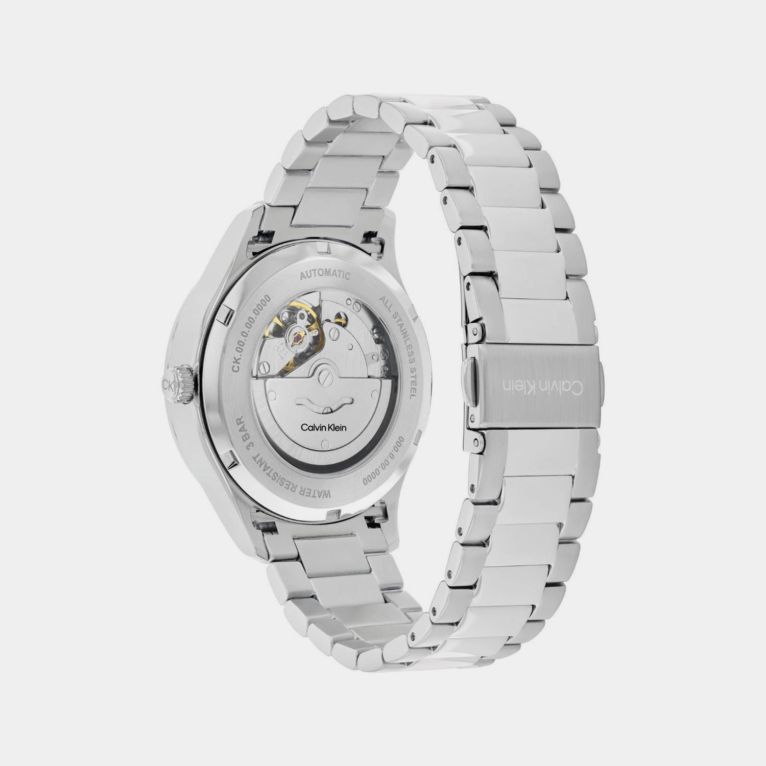 Unisex Automatic Blue Dial Analog Stainless Steel Watch 25300020
