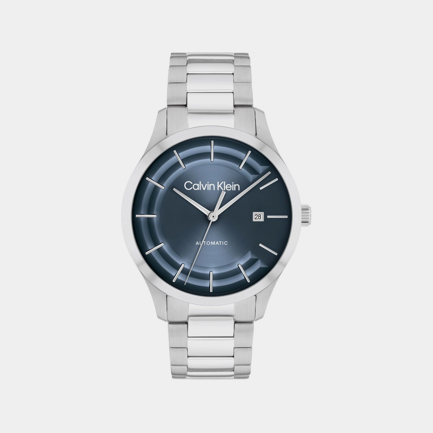 Unisex Automatic Blue Dial Analog Stainless Steel Watch 25300020