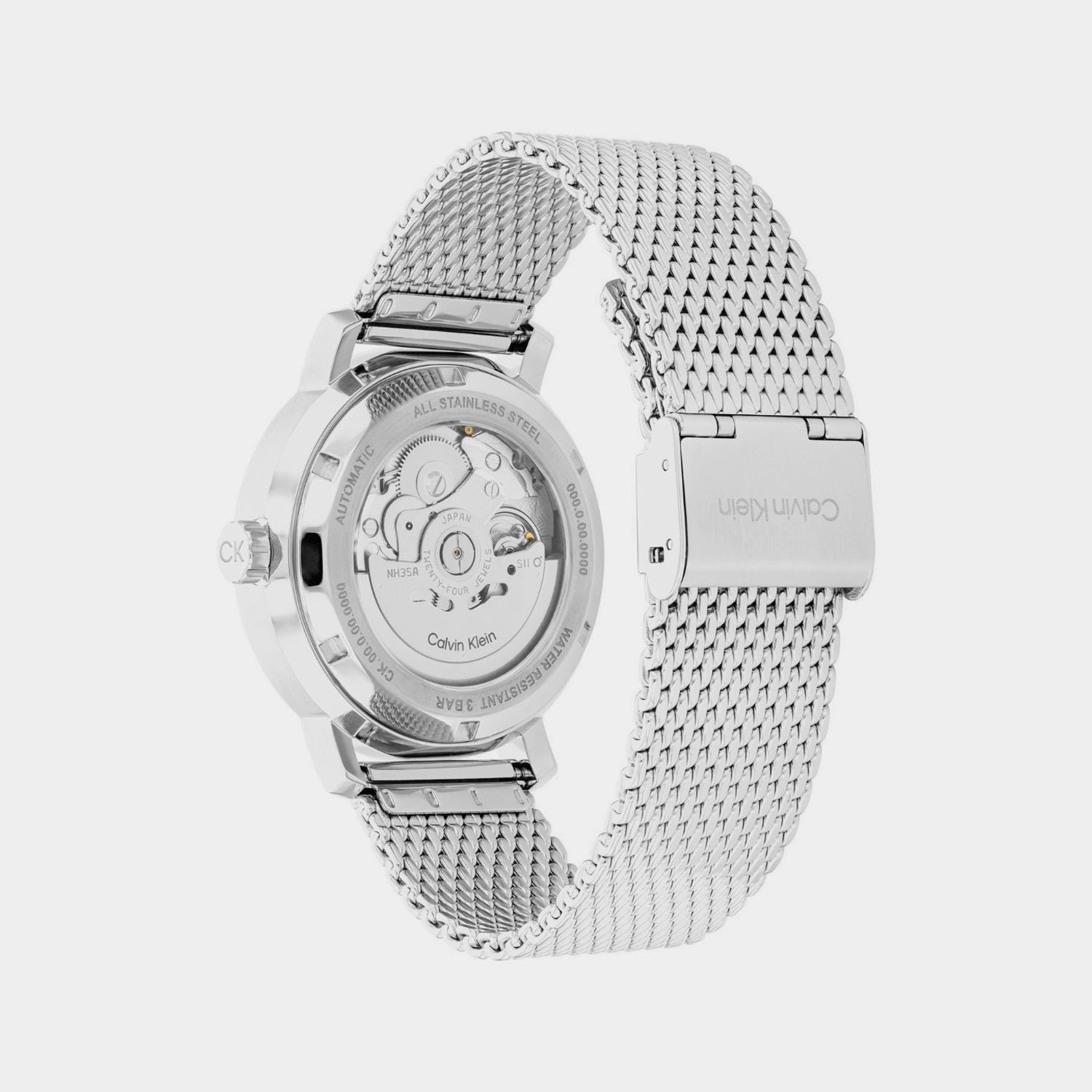 Unisex Automatic Grey Dial Analog Stainless Steel Watch 25300004