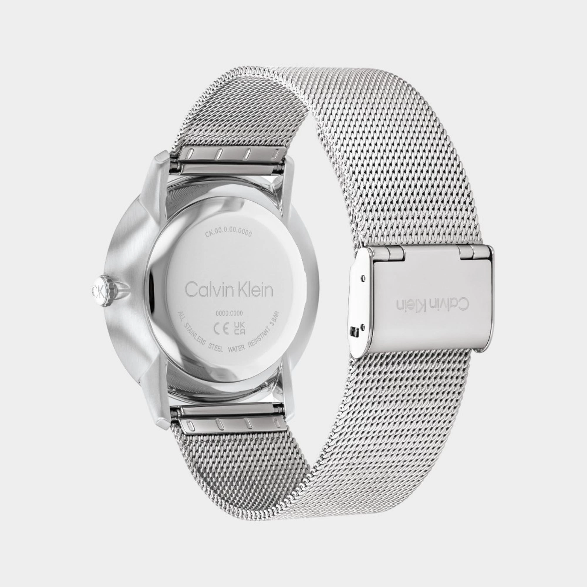 Unisex Quartz Analog Blue Dial Mesh Watch 25300010
