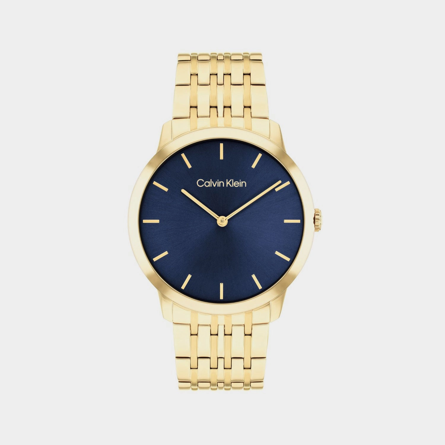 Unisex Quartz Blue Dial Analog Stainless Steel Watch 25300007