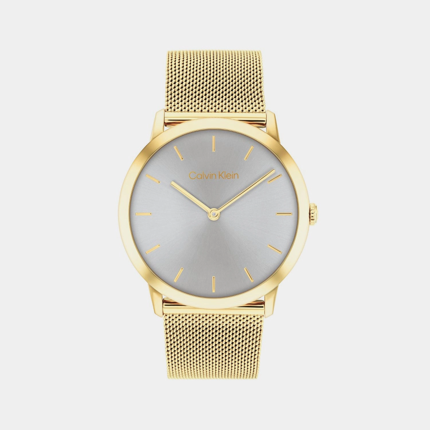 Unisex Quartz Grey Dial Analog Stainless Steel Watch 25300003