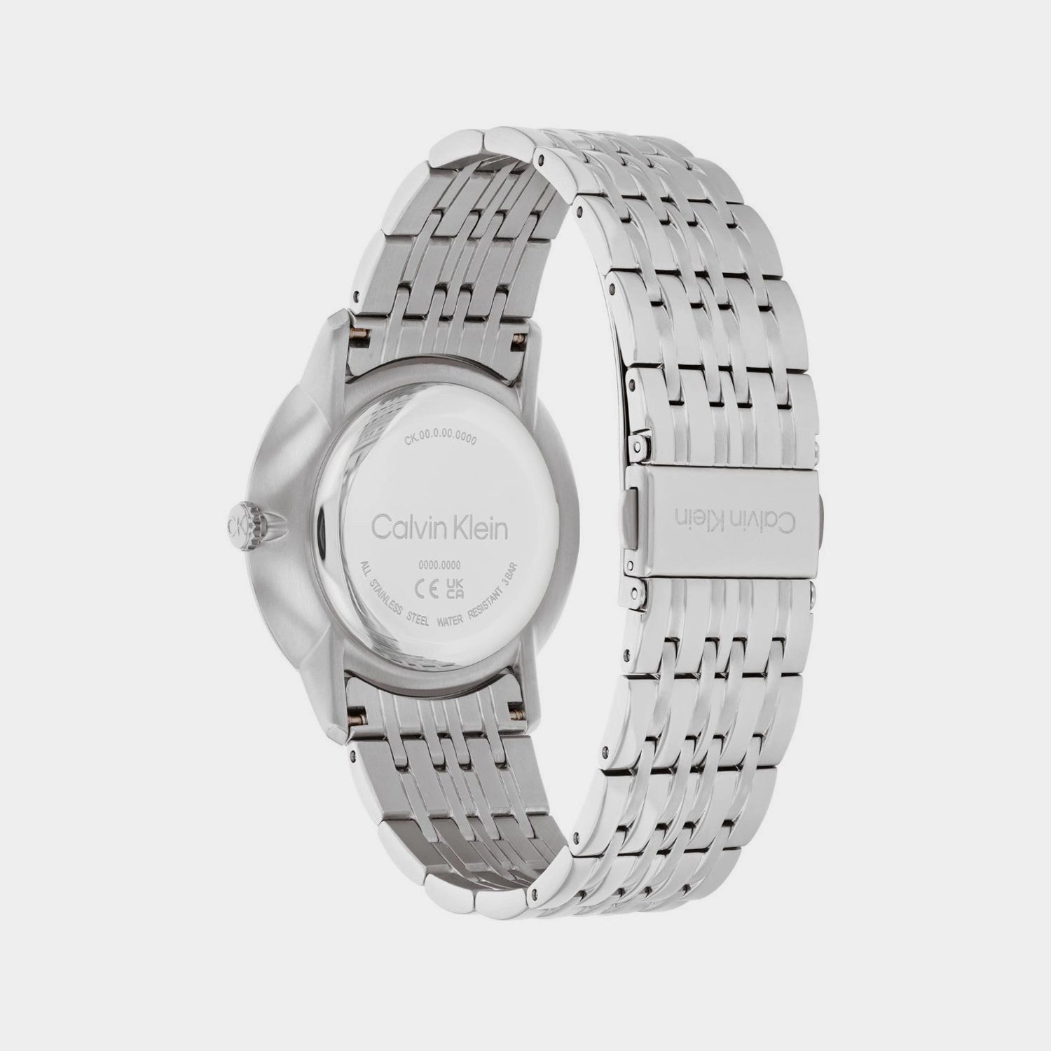 Unisex Quartz Grey Dial Analog Stainless Steel Watch 25300006
