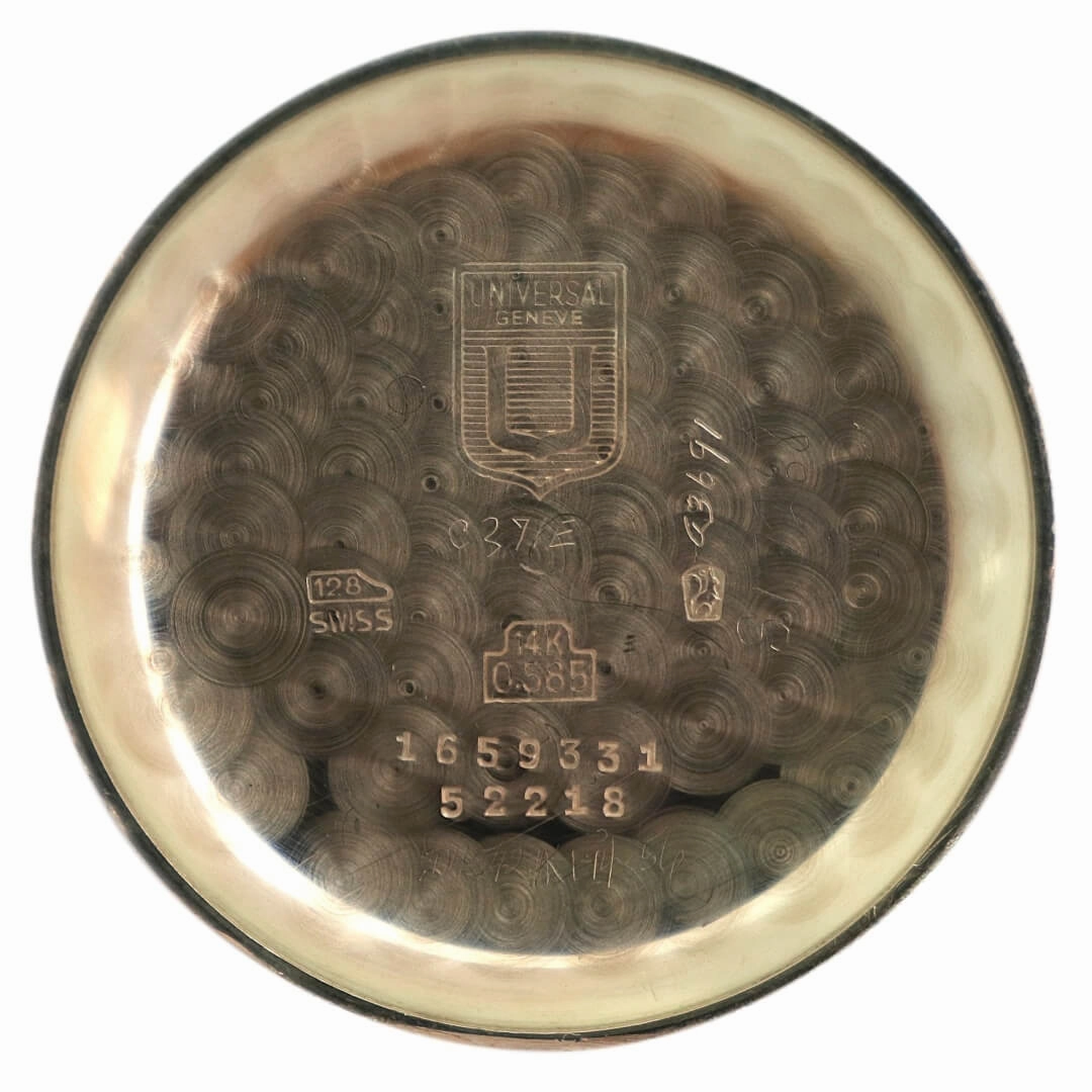 Universal Geneve Tri-Compax 52218, 14k Gold, 1940's