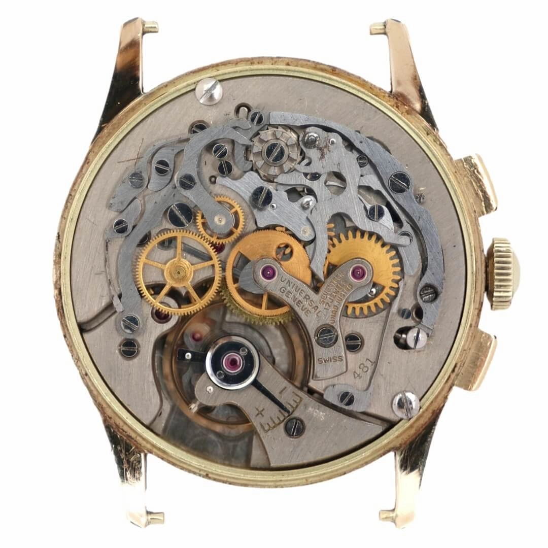Universal Geneve Tri-Compax 52218, 14k Gold, 1940's
