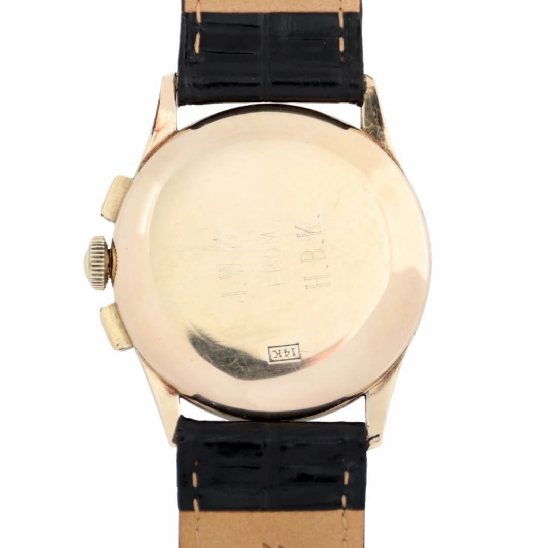 Universal Geneve Tri-Compax 52218, 14k Gold, 1940's