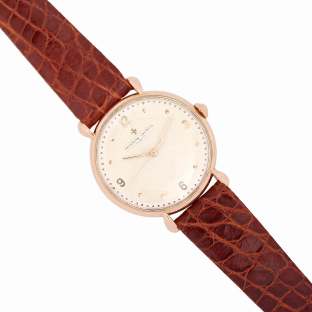 Vacheron & Constantin Guilloche Dial & Tear Drop 18k Rose Gold, 1950's