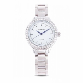 Valentino 20121961-SILVER - WHITE DIAL SILVER STAINLESS BAND Watch For Women