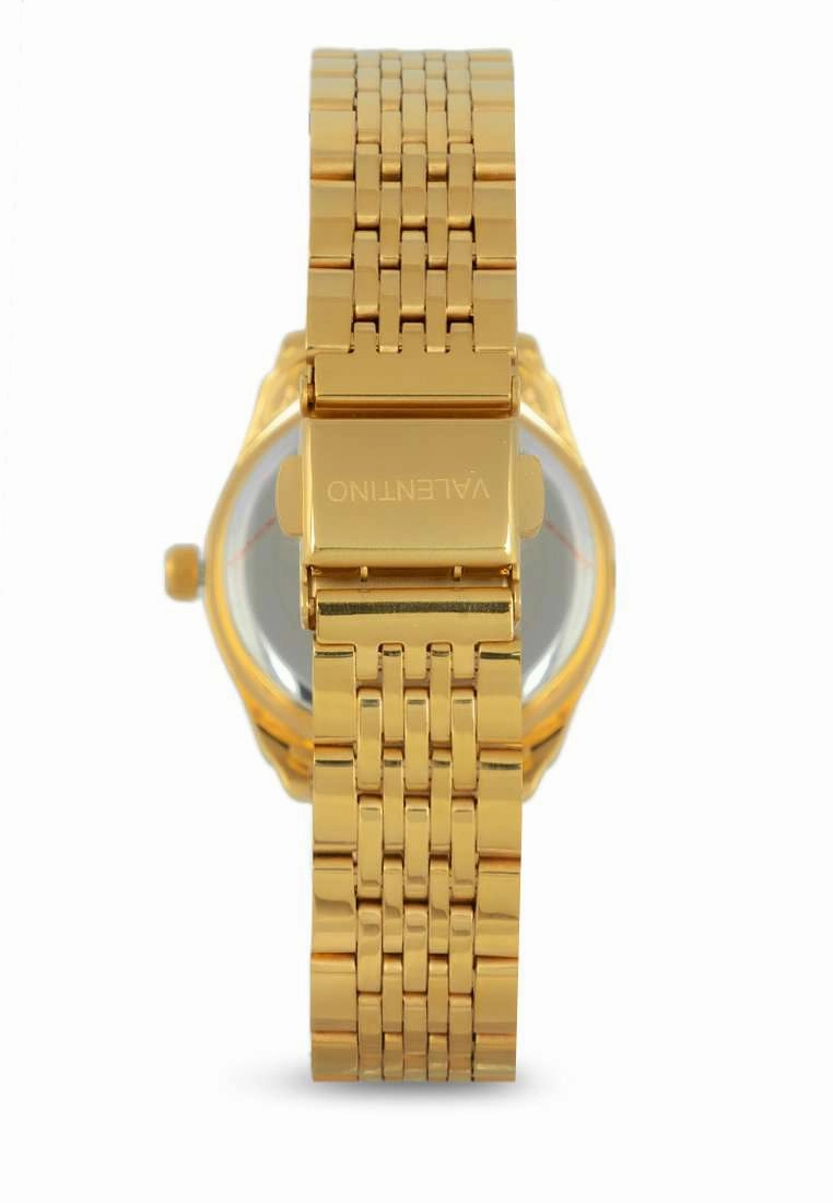 Valentino 20122320-BLK WHT DIAL Gold Watch for Women