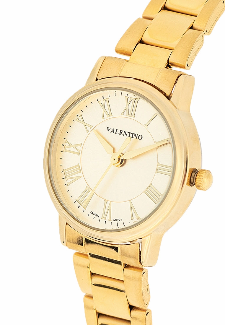Valentino 20122387-GOLD DIAL Stainless Steel Strap Analog Watch for Women