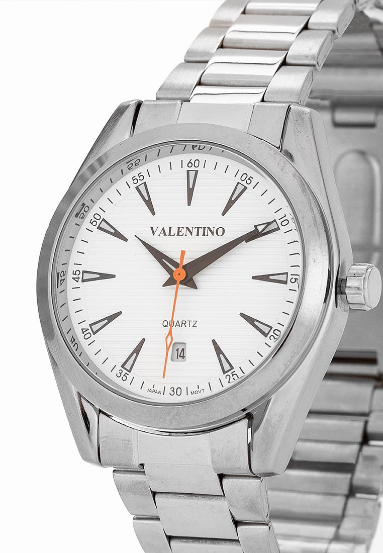 Valentino 20122401-WHITE DIAL Stainless Steel Strap Analog Watch for Men