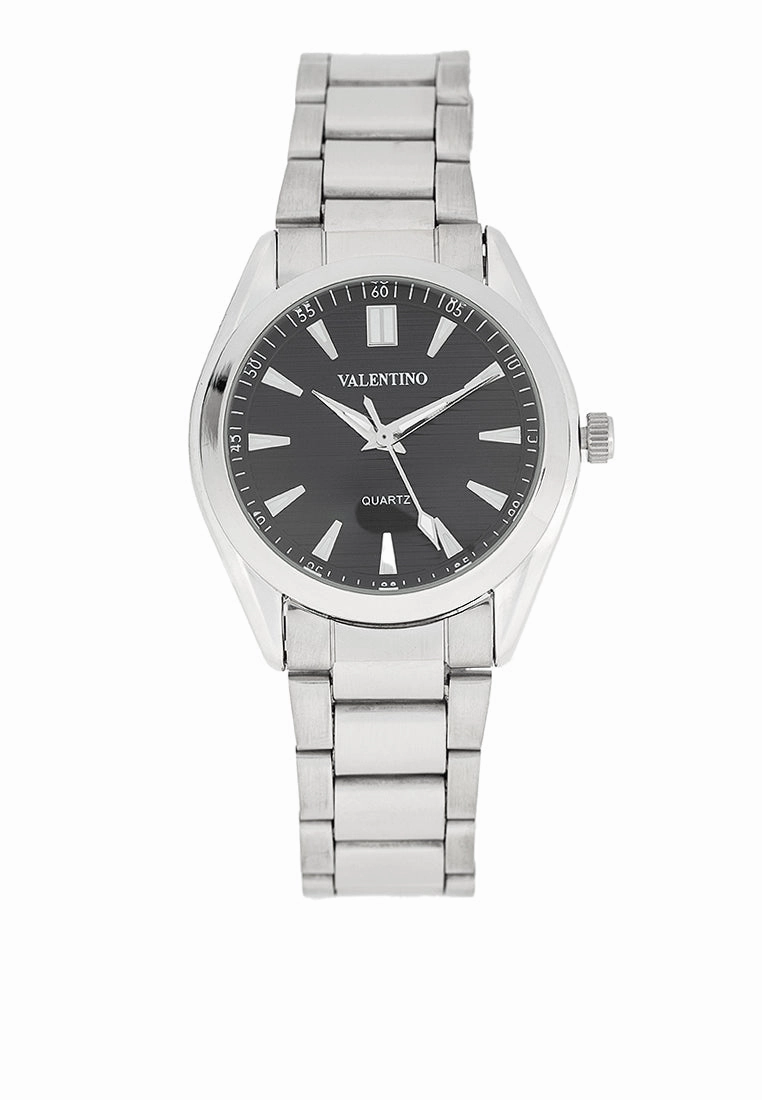 Valentino 20122459-BLACK DIAL Stainless Steel Strap Analog Watch for Women