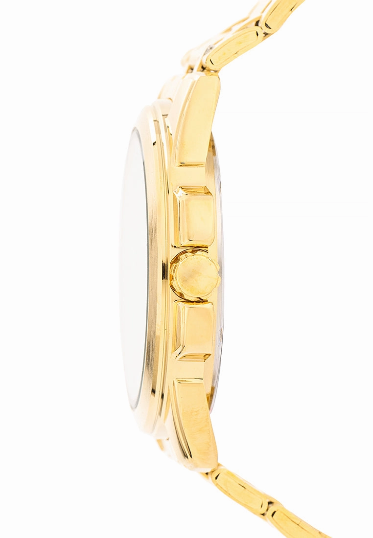 Valentino Stainless Steel Strap Analog Watch for Men 20121952-GOLD - WHITE DIAL