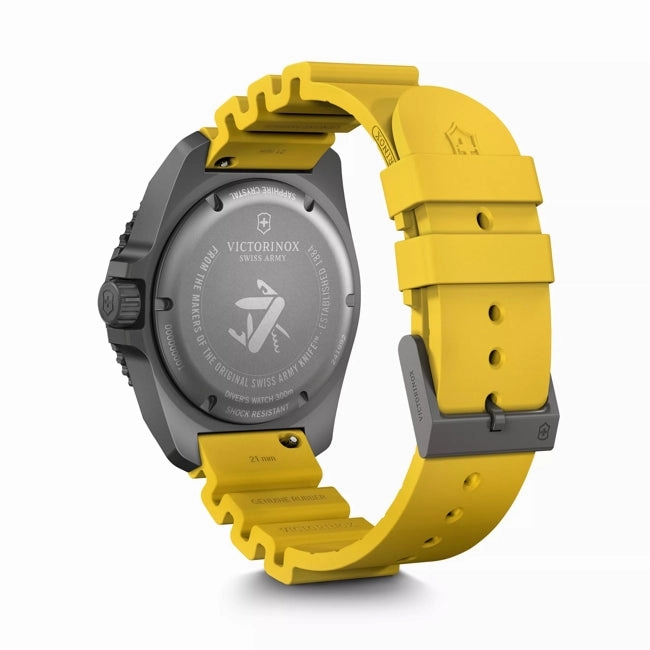 Victorinox Dive Pro 43mm Yellow Rubber Black Dial Watch 241992
