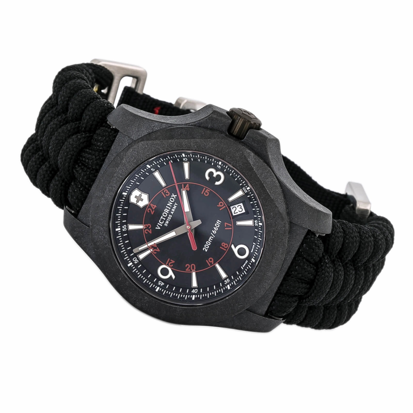 Victorinox Swiss Army 241776 I.N.O.X. Carbon Black Dial Men's Watch Set