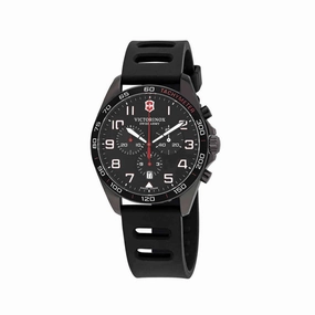 Victorinox Swiss Army Men's Chrono Watch - FieldForce Sport Black Dial Strap | 241889