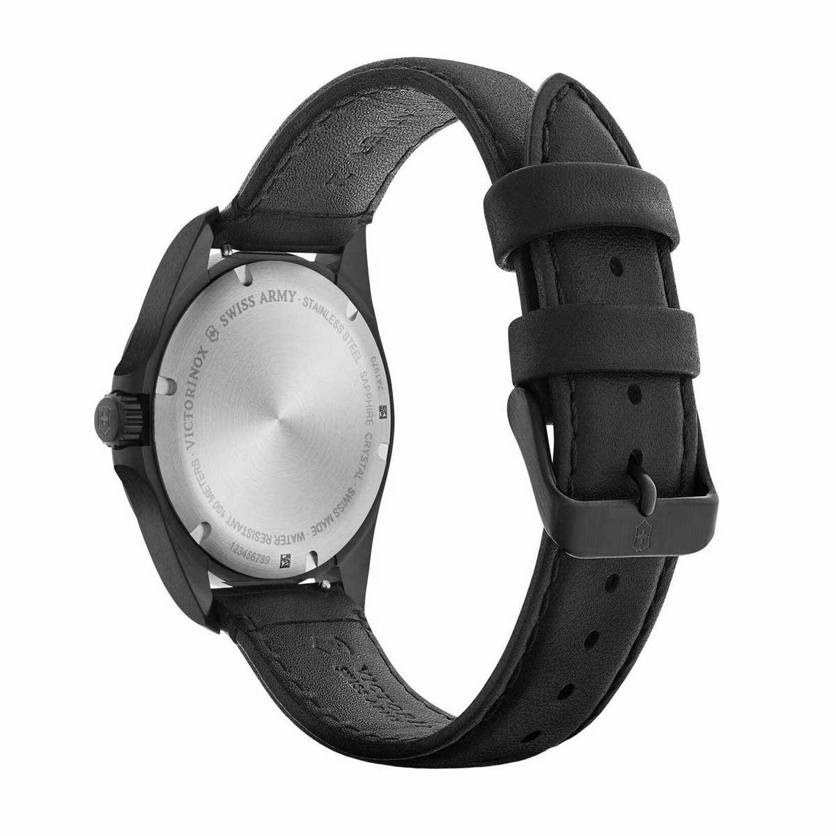 Victorinox Swiss Army Men's Quartz Watch - Heritage Black Leather Strap | 241970