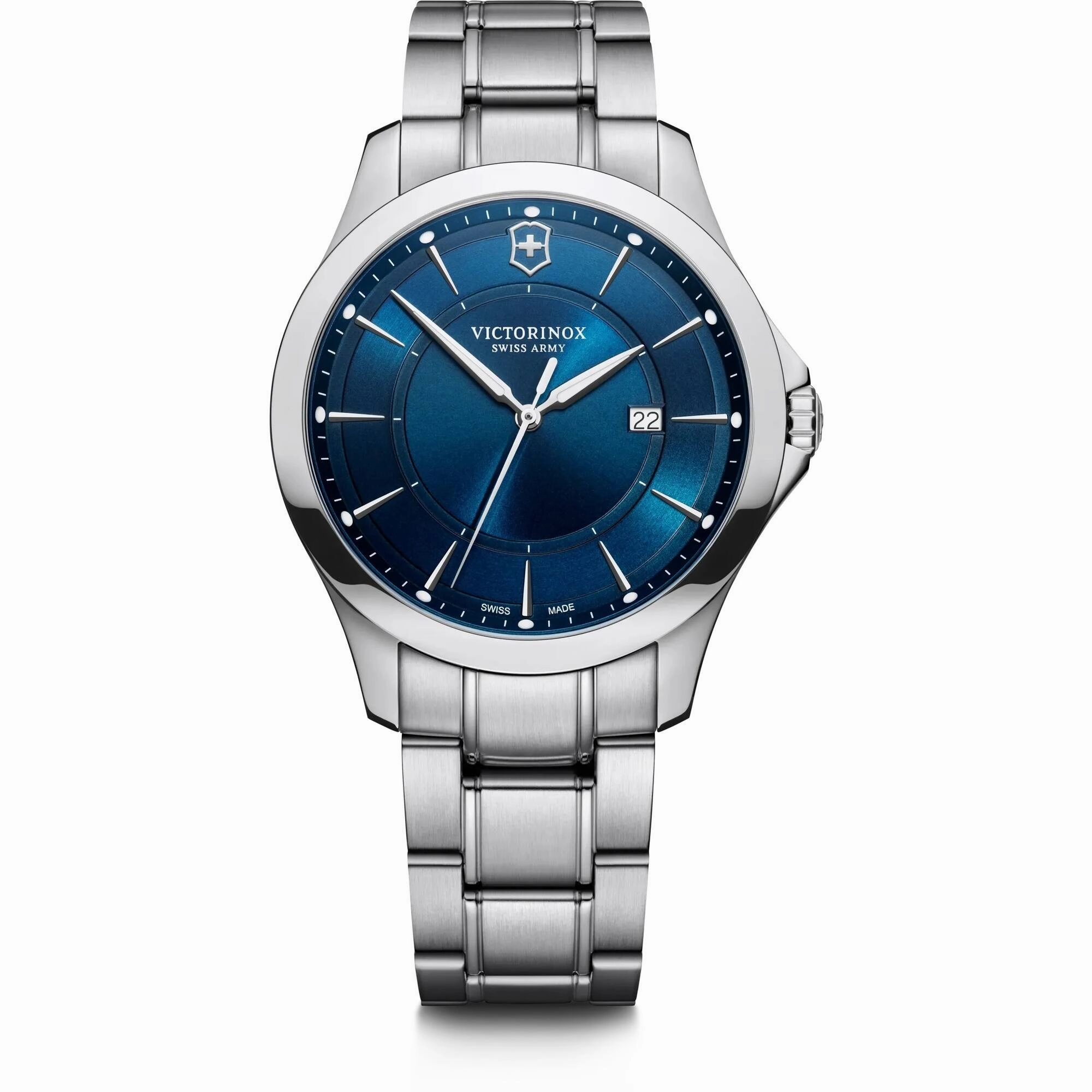 Victorinox Swiss Army Men's Watch - Alliance Quartz Blue Dial Steel Bracelet | 241910