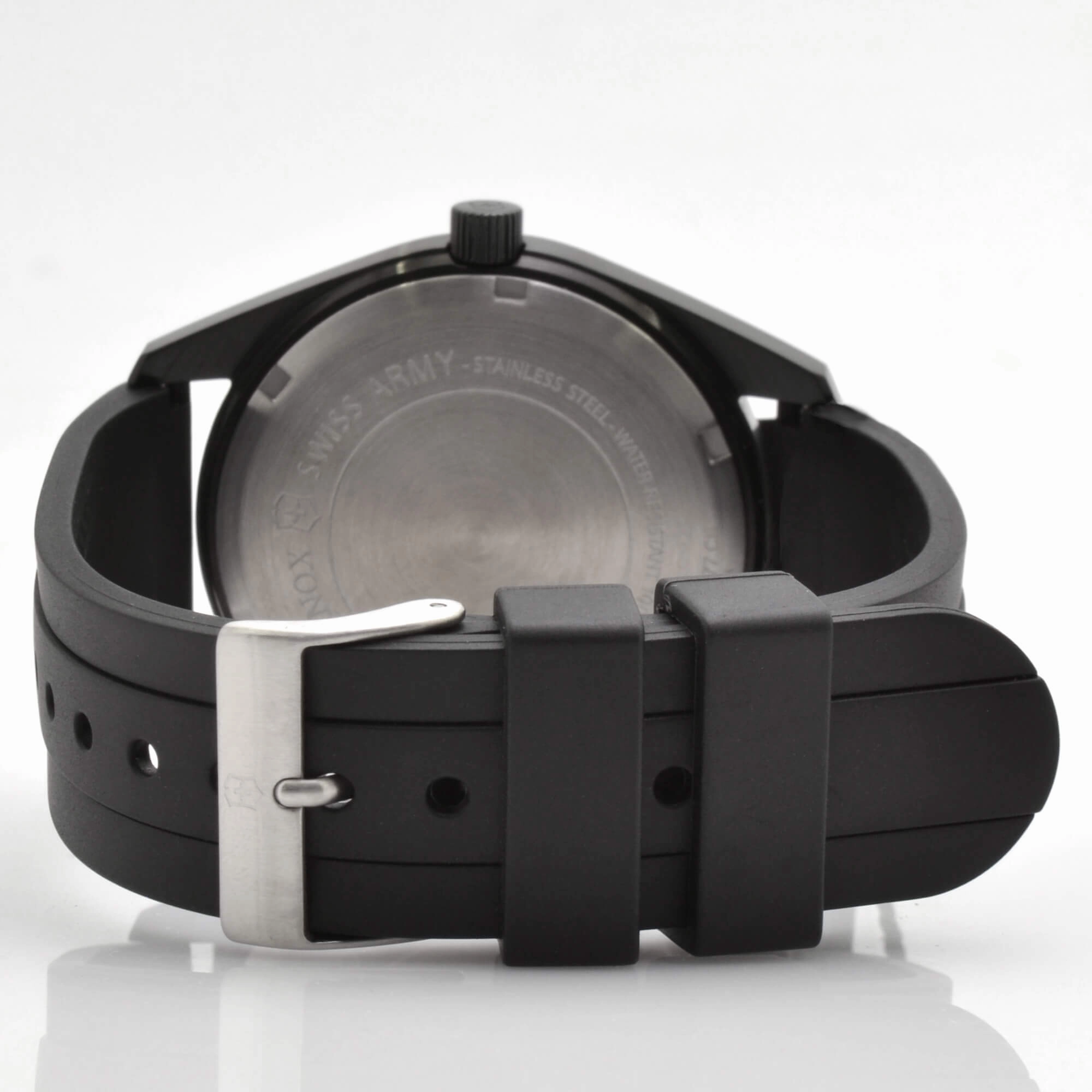 Victorinox Swiss Army Men's Watch - Garrison Brown Dial Black Strap Date | 26077.CB