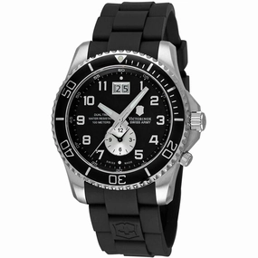 Victorinox Swiss Army Men's Watch - Maverick GS Dual Time Black Rubber Strap | 241440