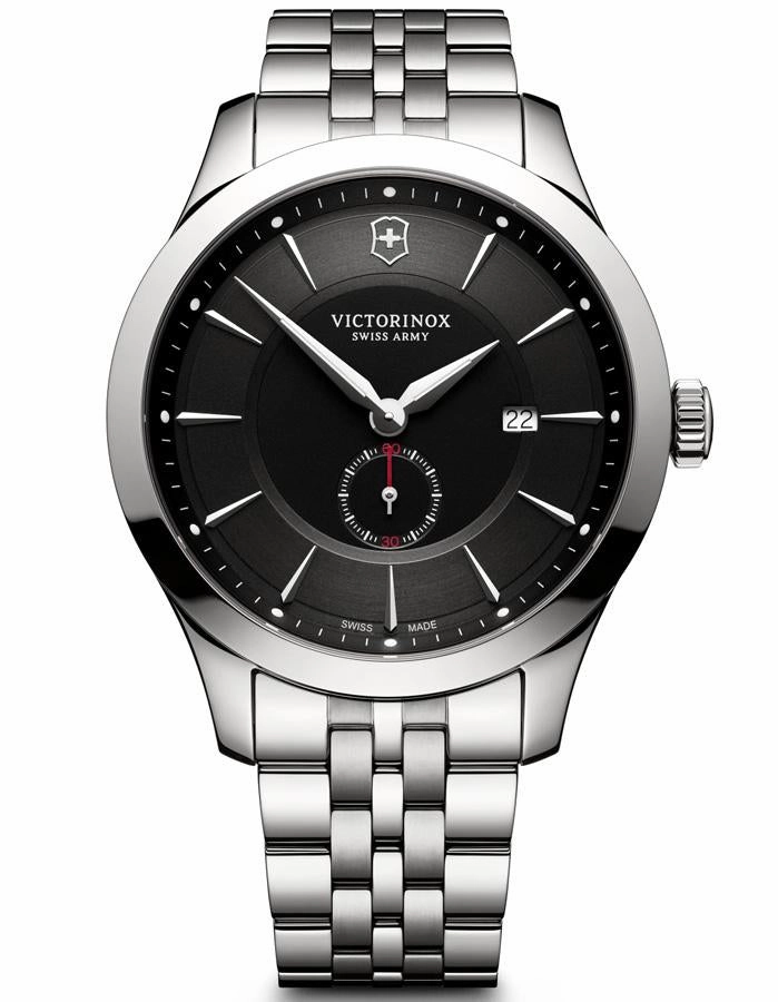 Victorinox Swiss Army Mens Alliance - Stainless Steel - Black Dial - Date