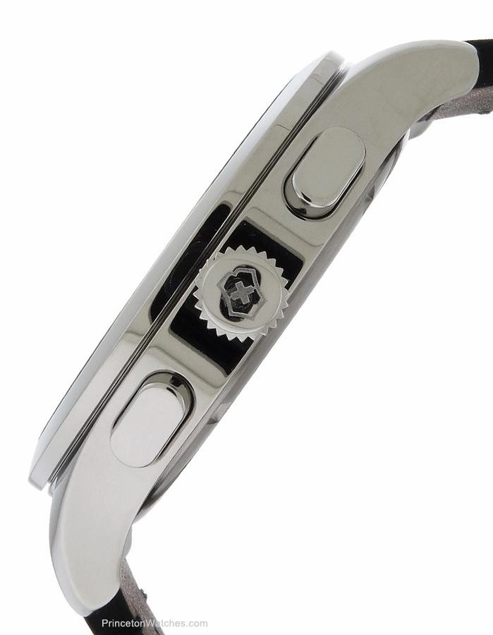 Victorinox Swiss Army Mens Alliance Chrono - Stainless - Black Strap - Date