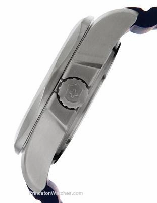 Victorinox Swiss Army Mens INOX - Denim Blue & Rubber Strap - Date - 200m