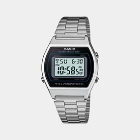 Vintage Men's Digital Stainless Steel Watch D129 - B640WD-1AVDF