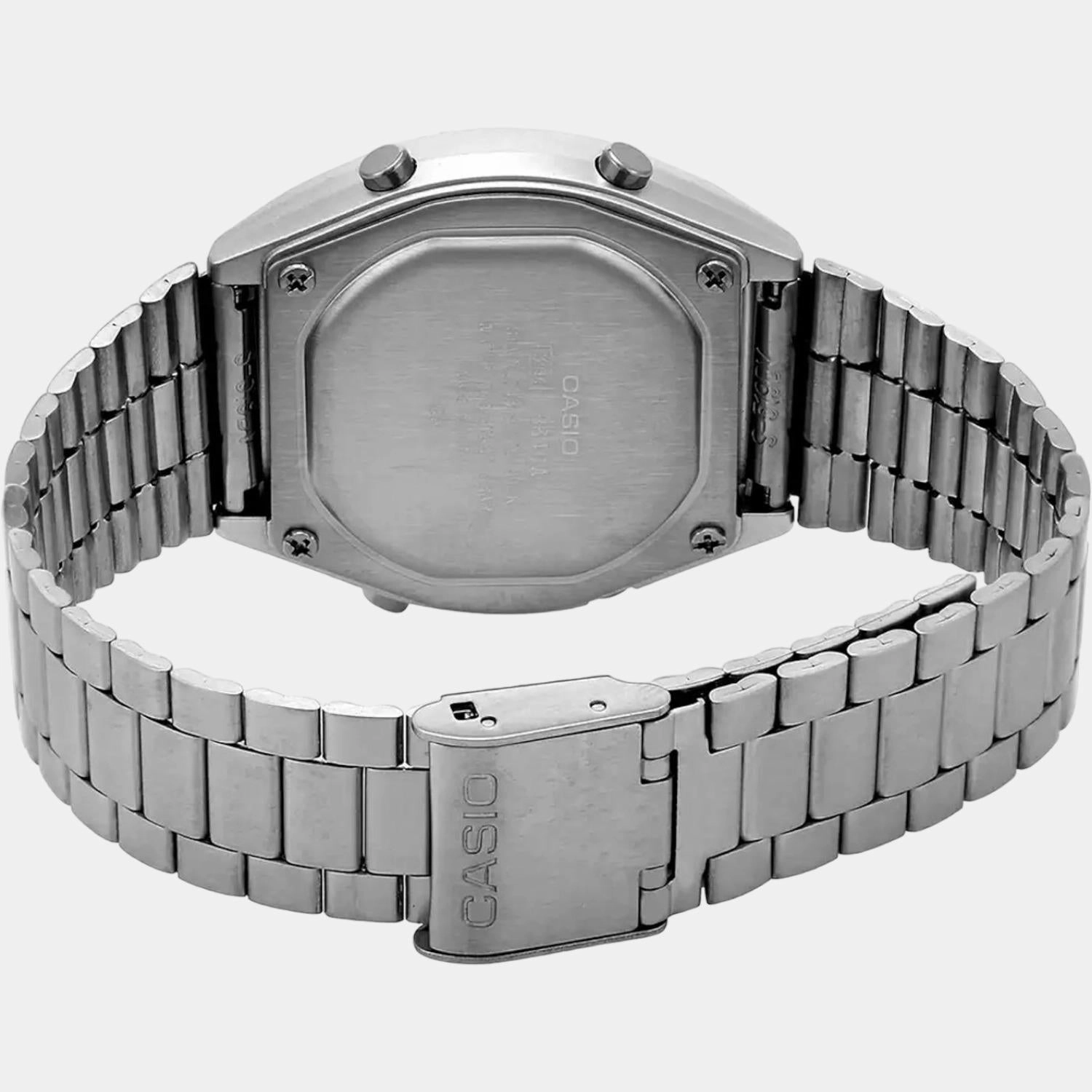 Vintage Men's Digital Stainless Steel Watch D129 - B640WD-1AVDF