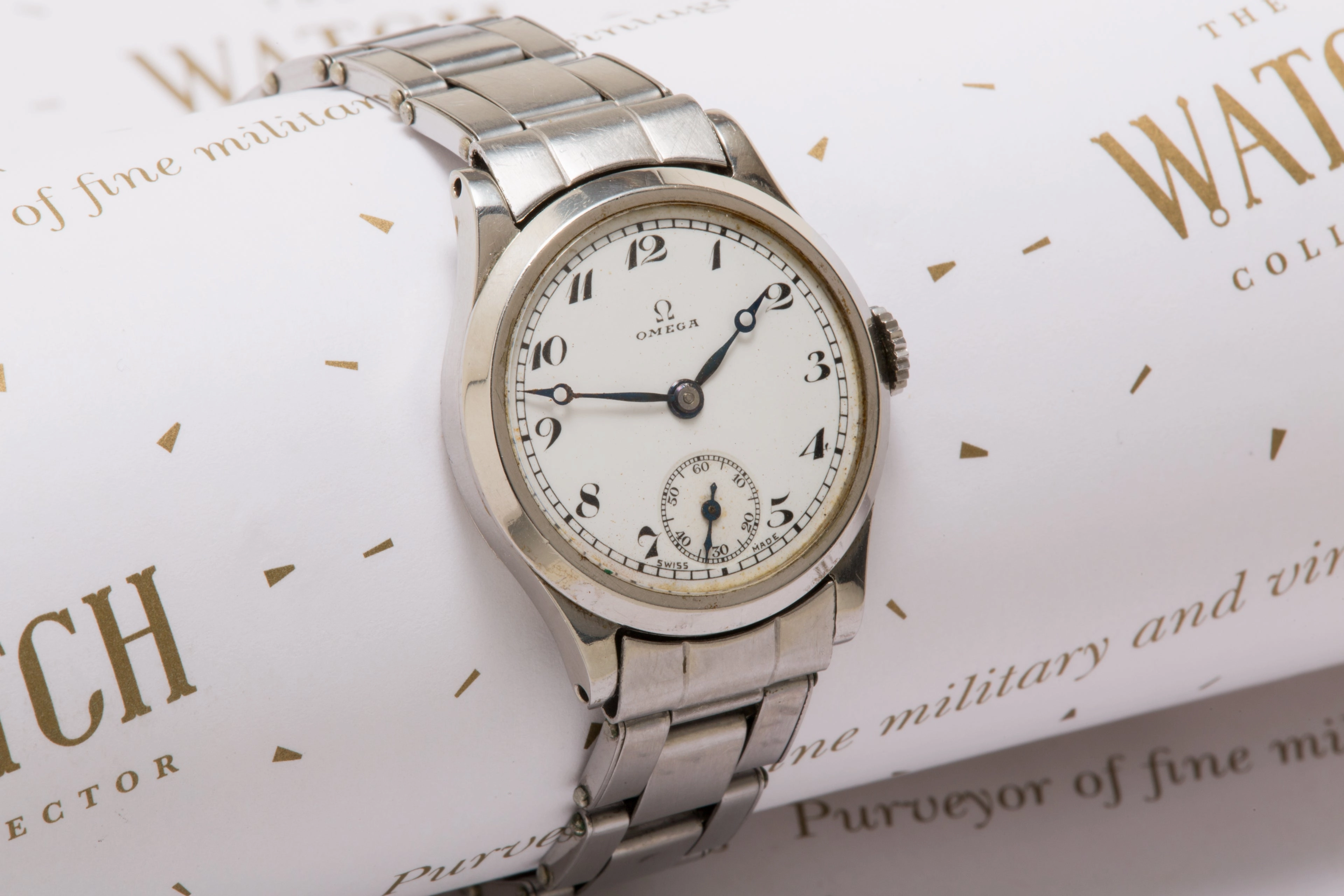 vintage Omega 26.5 SOB enamel dial SOLD