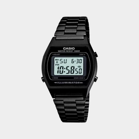 Vintage Unisex Black Digital Stainless Steel Watch D180 - B640WB-1ADF
