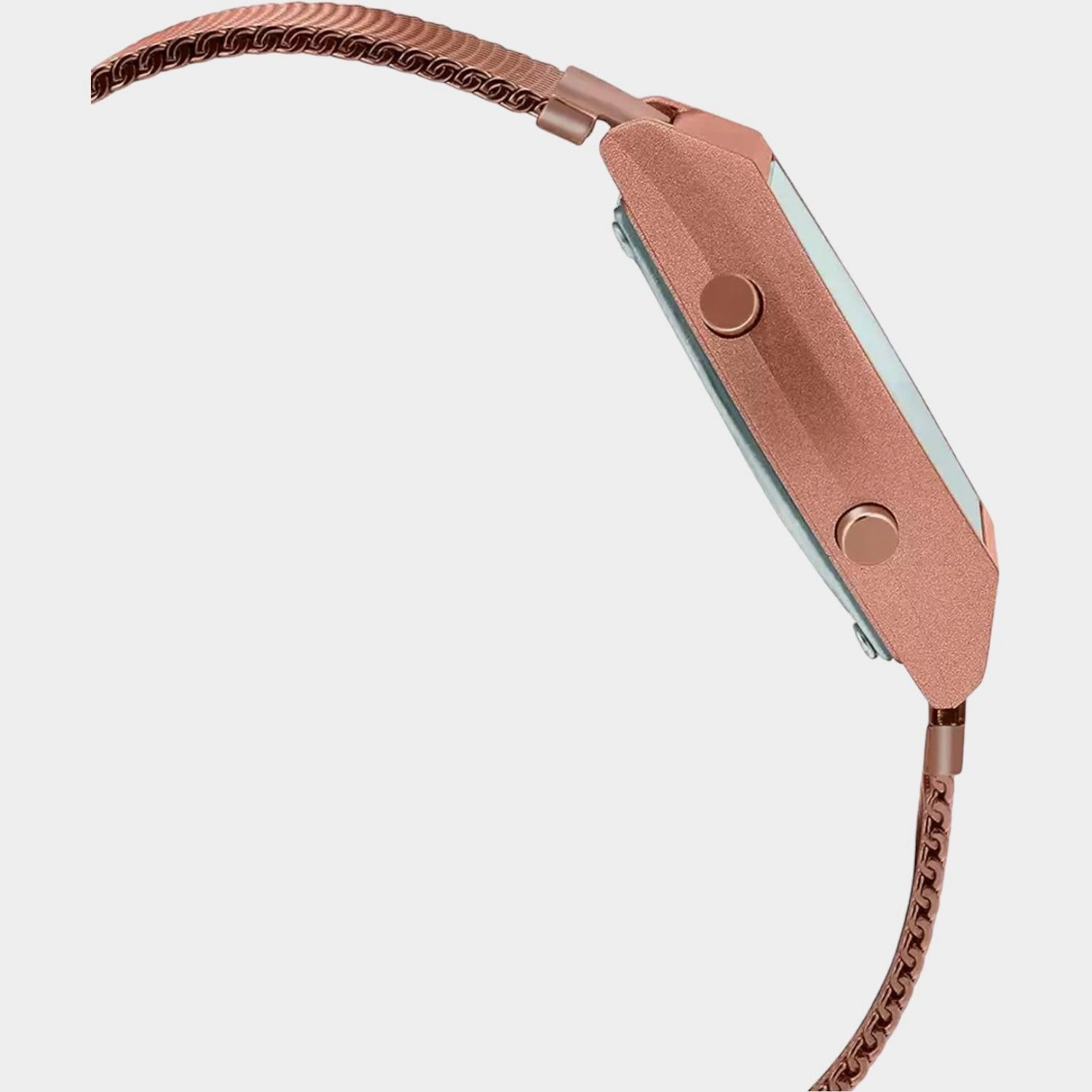 Vintage Unisex Rose Gold Digital Stainless Steel Mesh Band Watch D216 - B640WMR-5ADF
