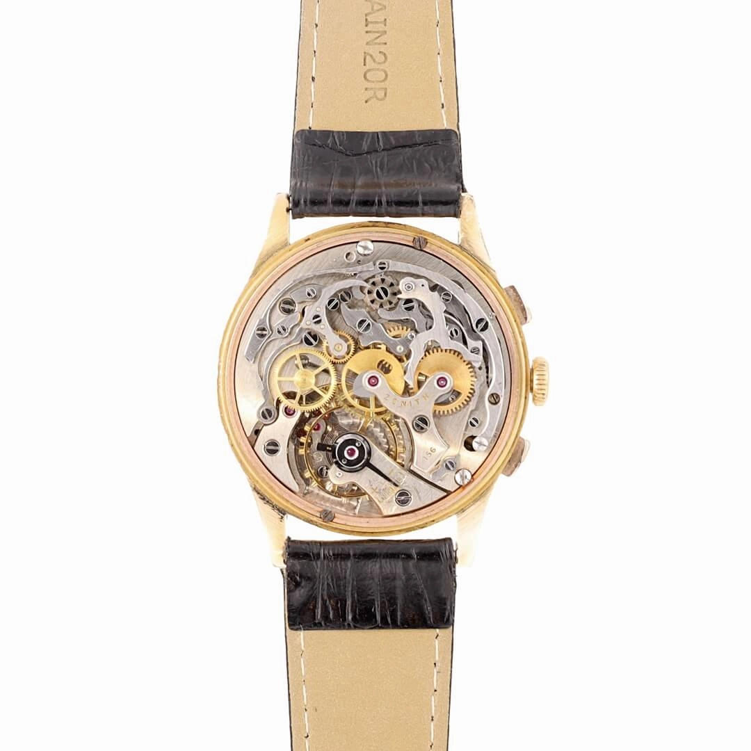 Vintage Zenith Chronograph  18k Rose Gold, Zenith Caliber 156 (Circa 1950s)